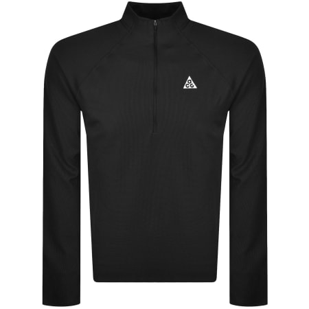 Product image for Nike Long Sleeve QZ T Shirt Black