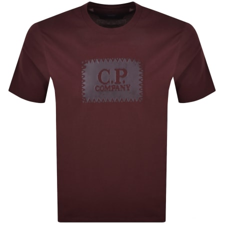 Product image for CP Company Logo T Shirt Andorra Red