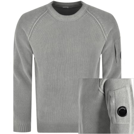 Product image for CP Company Chenille Jumper Flint Grey