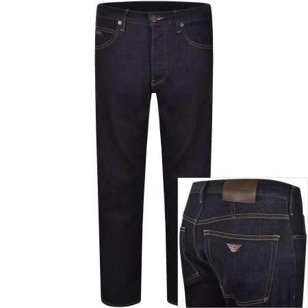 Product image for Emporio Armani J21 Regular Jeans Dark Wash Navy