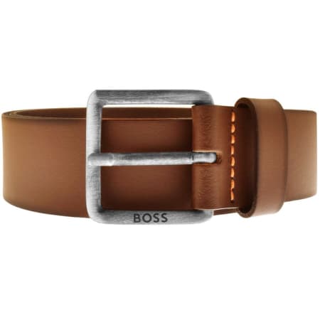 Product image for BOSS Leather Jeeko Belt Tan Brown