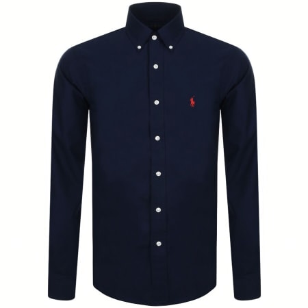 Product image for Ralph Lauren Slim Fit Oxford Shirt Navy