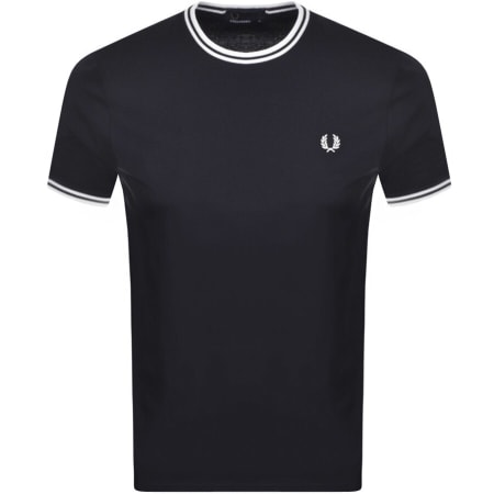 Product image for Fred Perry Twin Tipped T Shirt Navy