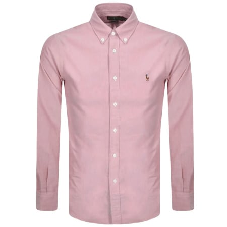 Product image for Ralph Lauren Slim Fit Oxford Shirt Pink