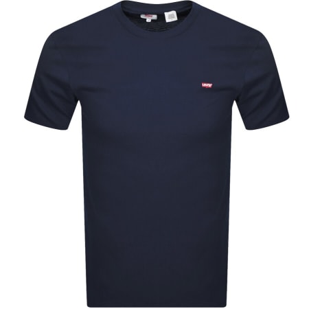 Product image for Levis Original Crew Neck Logo T Shirt Navy