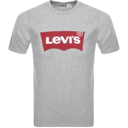 Product image for Levis Logo Crew Neck T Shirt Grey