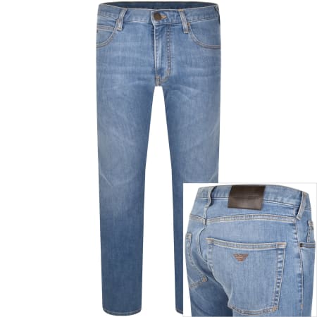 Product image for Emporio Armani J45 Regular Jeans Light Wash Blue