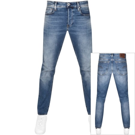 Product image for G-Star 3301 Tapered Jeans Mid Wash Blue