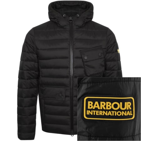 Product image for Barbour International Quilted Ouston Jacket Black