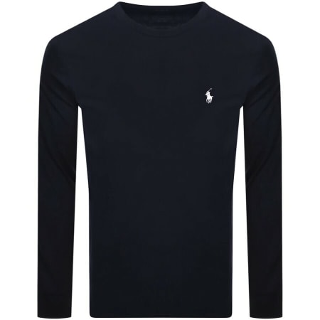 Product image for Ralph Lauren Long Sleeved T Shirt Navy