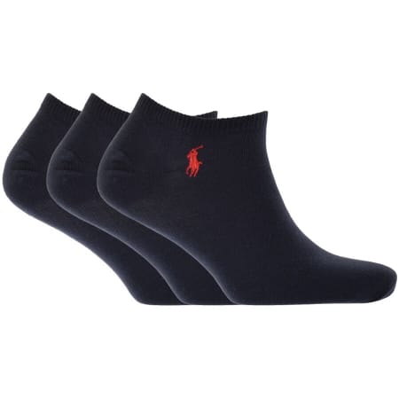 Product image for Ralph Lauren 3 Pack Trainer Socks Navy