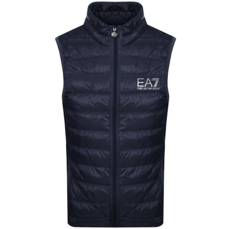 Product image for EA7 Emporio Armani Quilted Gilet Blue