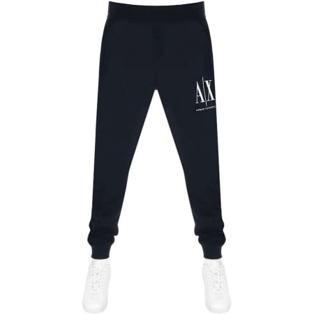 Product image for Armani Exchange Logo Jogging Bottoms Navy