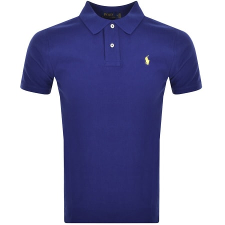 Product image for Ralph Lauren Slim Fit Polo T Shirt Blue