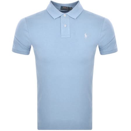 Product image for Ralph Lauren Slim Fit Polo T Shirt Blue