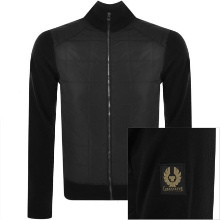 Product image for Belstaff Kelbrook Full Zip Knit Jumper Black