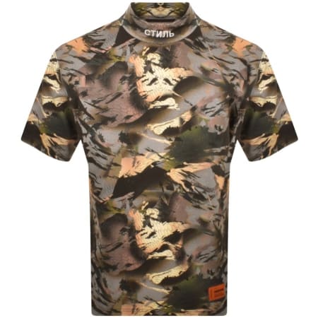 Product image for Heron Preston Mock Neck T Shirt Green