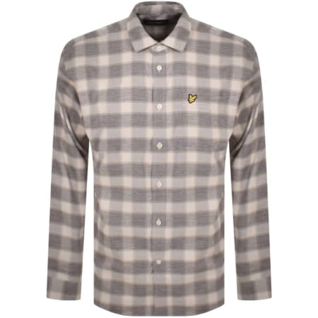 Product image for Lyle And Scott Check Overshirt Beige