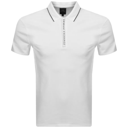 Product image for Armani Exchange Short Sleeved Polo T Shirt White