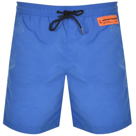 Product image for Heron Preston Logo Swimshorts Blue