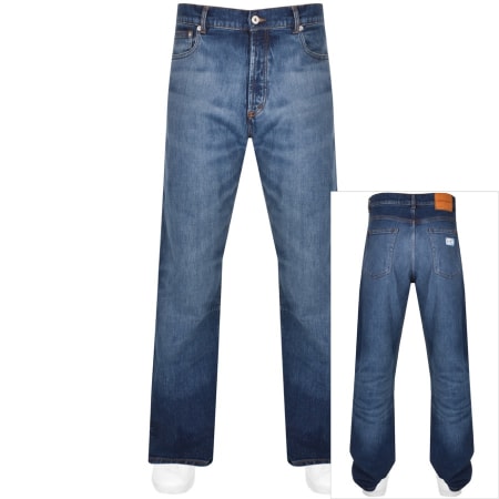 Product image for Heron Preston EX Ray Mid Wash Jeans Blue
