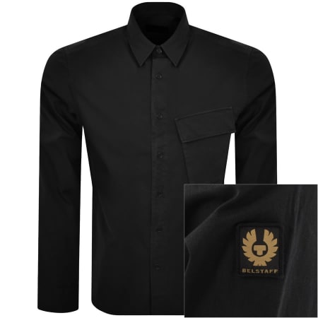 Product image for Belstaff Scale Long Sleeved Shirt Black