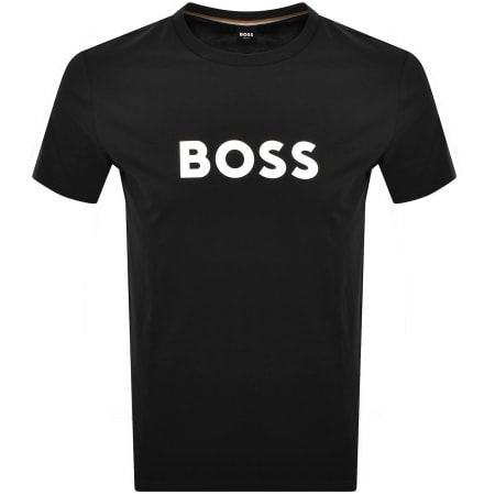 Product image for BOSS Sun Protection Logo T Shirt Black