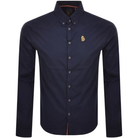 Product image for Luke 1977 Long Sleeve Oxford Shirt Navy