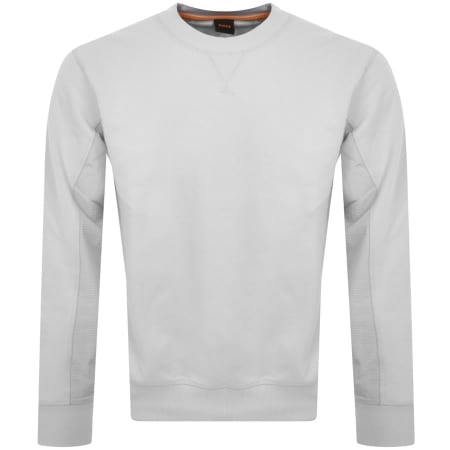 Product image for BOSS Wenylon 01 Crew Neck Sweatshirt Grey