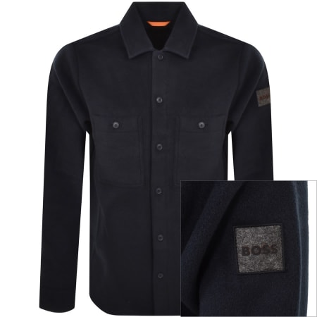 Product image for BOSS Locky 1 Overshirt Jacket Navy