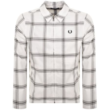 Product image for Fred Perry Oversized Overshirt White