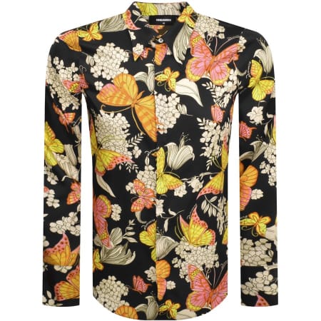 Product image for DSQUARED2 Butterfly Long Sleeve Shirt Brown
