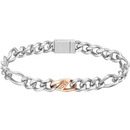 Product image for BOSS Rian Chain Link Bracelet Silver