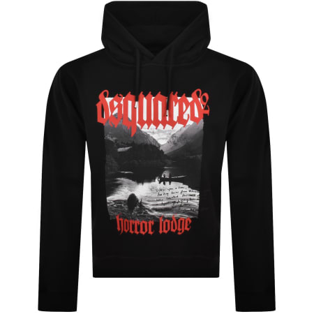 Product image for DSQUARED2 Logo Pullover Hoodie Black