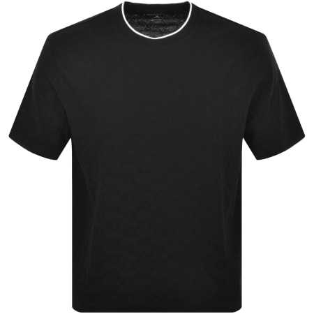 Product image for Armani Exchange Crew Neck Logo T Shirt Black