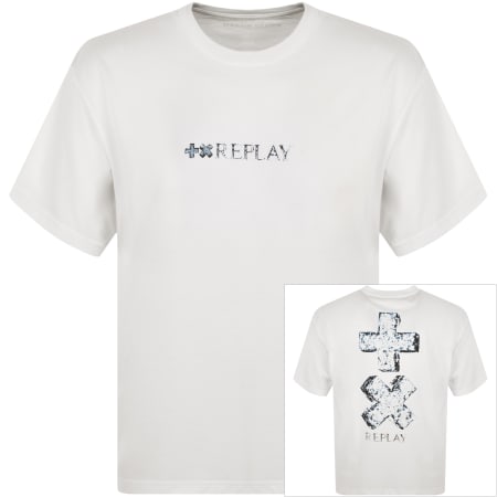 Product image for Replay X Martin Garrix Logo T Shirt White