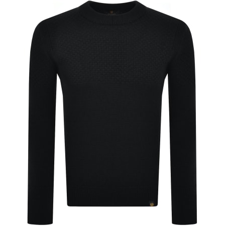Product image for Belstaff Sternway Crewneck Knit Jumper Black