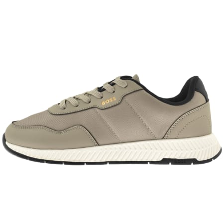Product image for BOSS Titanium Runner Trainers Beige