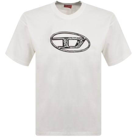 Product image for Diesel T Box Q22 Relaxed Fit T Shirt White