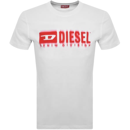 Product image for Diesel T Adjust Q7 Slim Fit T Shirt White