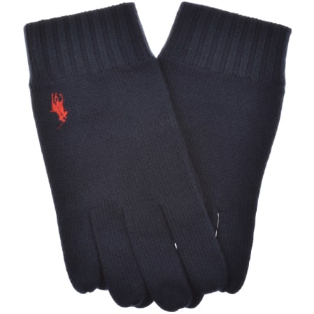 Product image for Ralph Lauren Wool Gloves Navy