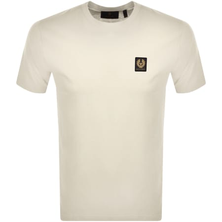 Product image for Belstaff Short Sleeve Logo T Shirt Beige