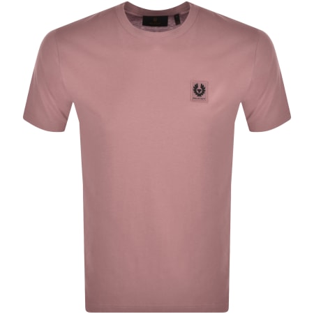 Product image for Belstaff Featherweight Logo T Shirt Pink