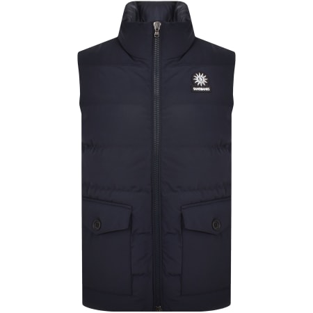 Product image for Sandbanks Quilted Explorer Gilet Navy