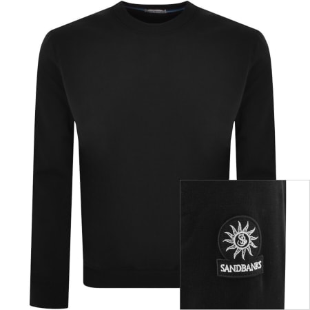 Product image for Sandbanks Badge Logo Sweatshirt Black