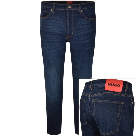 Product image for HUGO 634 Tapered Fit Jeans Dark Wash Blue