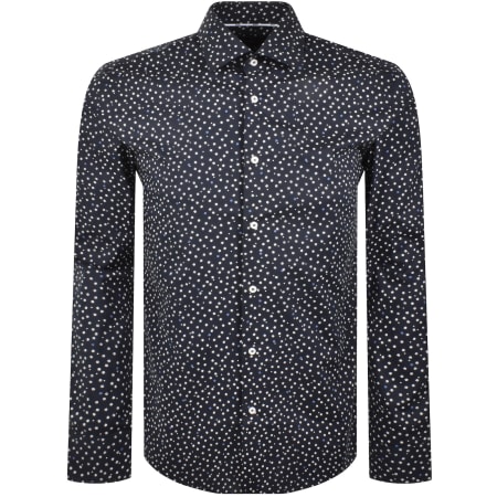 Product image for BOSS H Hank Kent C1 Slim Fit Shirt Navy