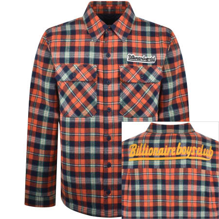 Product image for Billionaire Boys Club Check Overshirt Orange