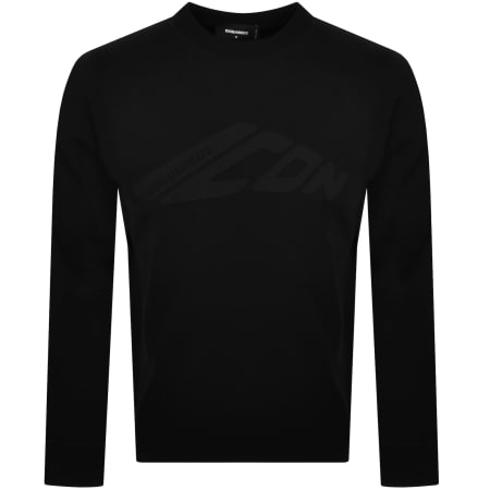 Product image for DSQUARED2 Loose Fit Long Sleeve T Shirt Black