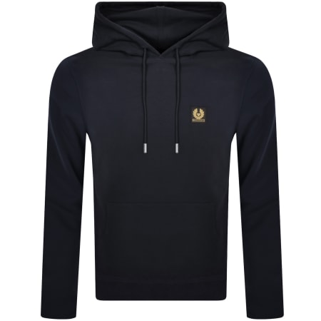 Product image for Belstaff Logo Pullover Hoodie Navy